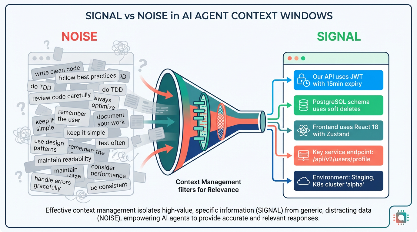 Signal vs Noise in AI Agent Context