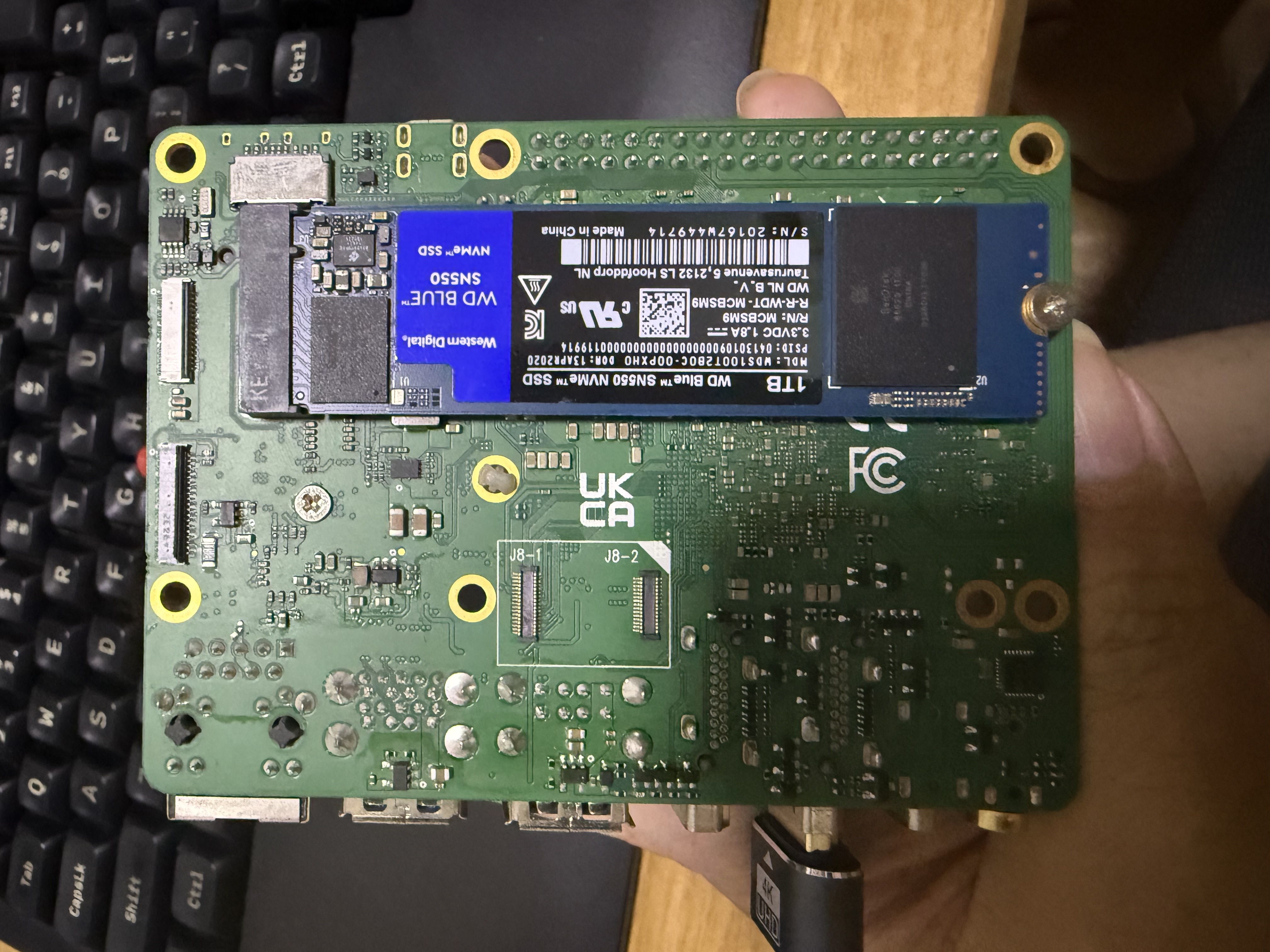 Rock 5B back with WD Blue SN550 1TB NVMe